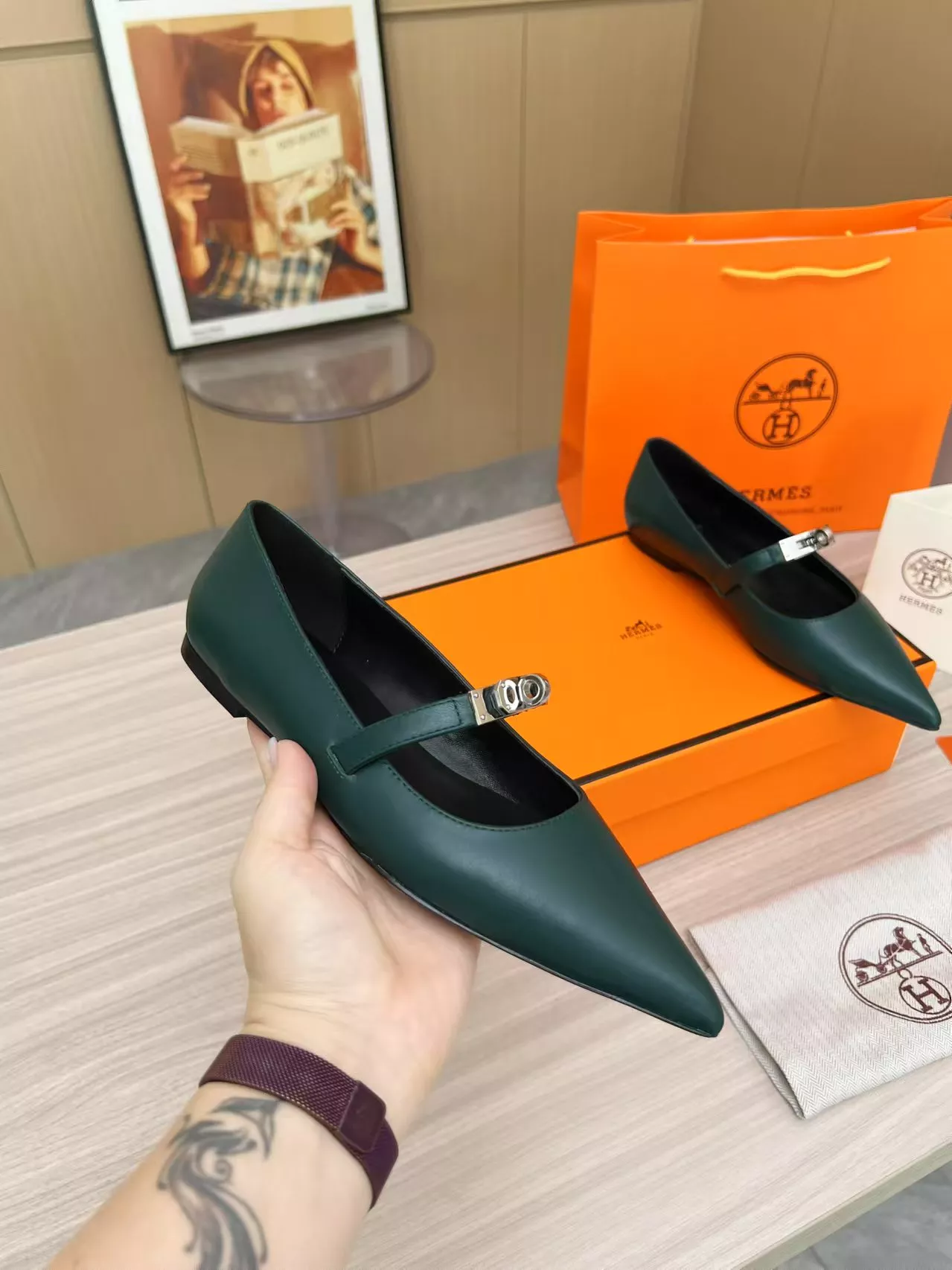 hermes flat chaussures pour femme s_12a30a03